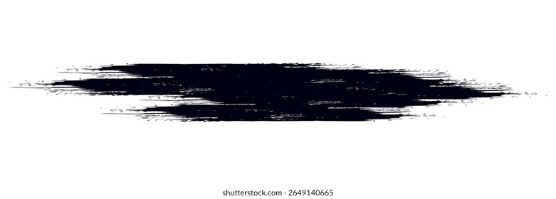 Grunge badge brush  hand drawn black sticker. vector ilustration