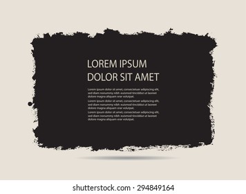 Grunge banner. Grunge background. Abstract vector template.