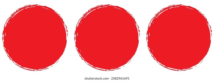 Grunge banner collection. Grounge round shapes big set. Vector illustration