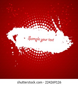 Grunge banner with copy space. Vector illustration