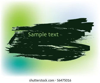 Grunge banner with copy space. Vector.