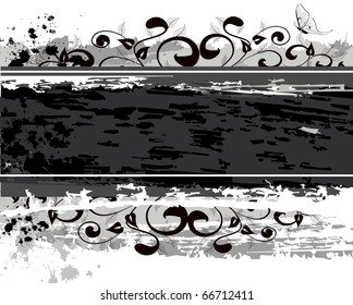 grunge banner design