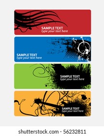 grunge banner designs