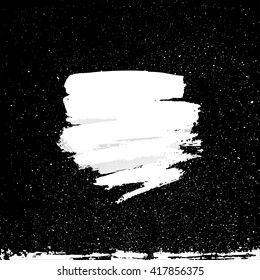 Grunge banner. Hand drawn background. Grunge vector texture for your design. Abstract hand painted black watercolor ink