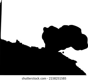 Grunge banner. Ink vector grunge background.