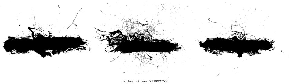 Conjunto de Vector de etiqueta de Anuncio Grunge