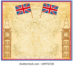 Grunge banner with London 