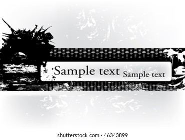 Grunge banner with place for text