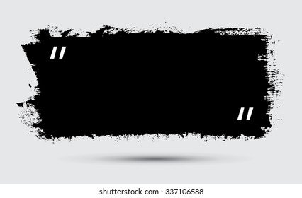 Grunge banner with quotation marks.Grunge quote banner vector design.