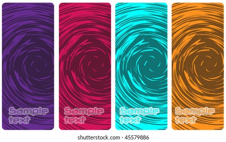 Grunge banner set