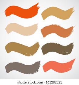 Grunge banner set, vector background.