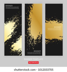 grunge banner template hand drawn painted scratched. grunge design banner template for promotion . vector Illustrations template of Grunge abstract background brush texture for promotion. Eps10 vector