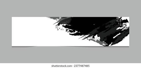 Grunge-Banner-Vorlage, handgezeichnet, gekratzter Hintergrund
