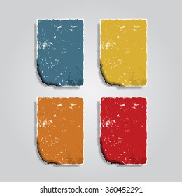 Grunge banner template for your design. Vector illustration