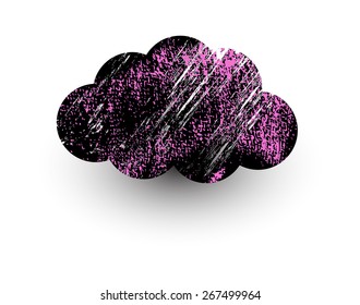 Grunge Banner Think Bubble