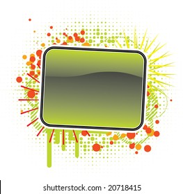 Grunge banner. Vector.