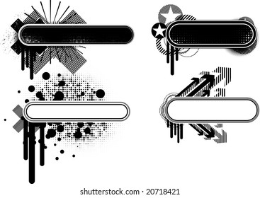 Grunge banner. Vector.