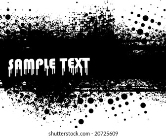 Grunge banner. Vector.