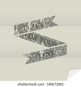 Grunge banner. Vector EPS10