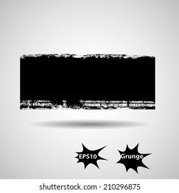 Grunge banner. Vector illustration.