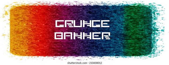 Grunge banner. Vector illustration.
