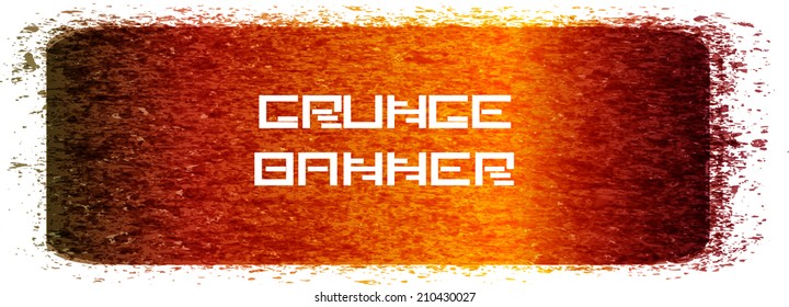 Grunge banner. Vector illustration.