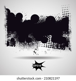grunge banner. Vector illustration. 