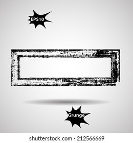 Grunge banner. Vector illustration. 