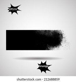 Grunge banner. Vector illustration. 