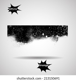 Grunge banner. Vector illustration. 