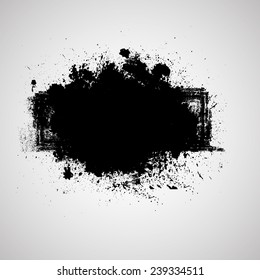 Grunge banner. Vector illustration. 