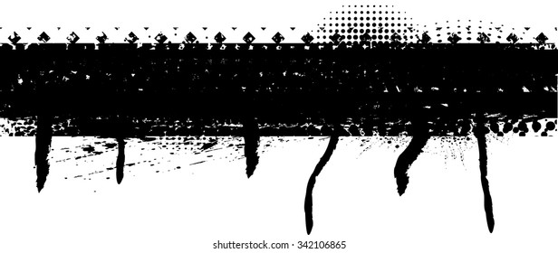Grunge banner. Vector illustration.