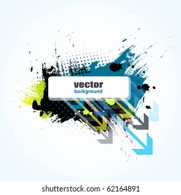Grunge banner for your text, vector