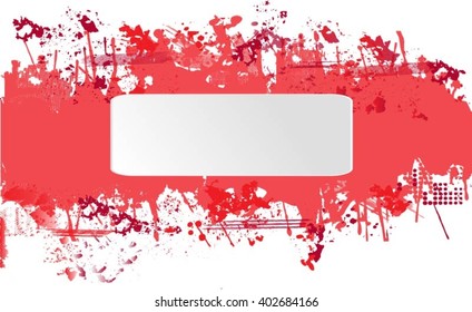 Grunge banner.Abstract vector template.