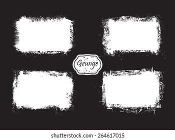 Grunge banner.Distress background.Abstract vector template. 