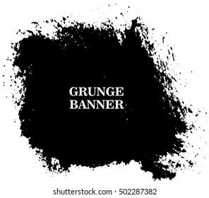 Grunge banner.Distress background.Abstract vector template.