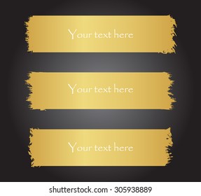 Grunge banner.Golden grunge background.Abstract vector template.