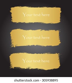 Grunge banner.Golden grunge background.Abstract vector template.