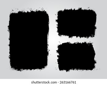 Grunge banner.Grunge background.Abstract vector template.