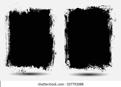 Grunge banner.Grunge background.Abstract vector template. 