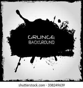 Grunge banner.Grunge background.Abstract vector template. 