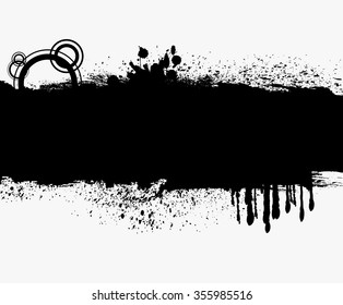 Grunge banner.Grunge background.Abstract vector template.