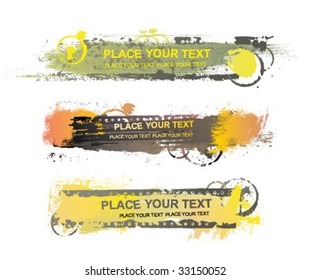 Grunge banners