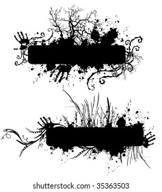 Grunge banners