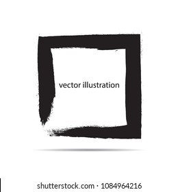 Grunge Banners, Insignias,stamps,Icons, Labels and Badges. Retro shapes for Emblems. Square Frame Design.
