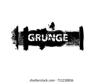Grunge Banners, Insignias,stamps,Icons, Labels and Badges. Retro shapes for Emblems. Design element. ink brush stroke , 