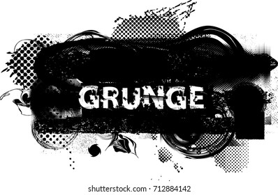 Grunge Banners, Insignias,stamps,Icons, Labels and Badges. Retro shapes for Emblems. Design element. ink brush stroke , 