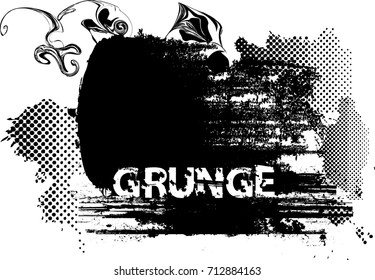 Grunge Banners, Insignias,stamps,Icons, Labels and Badges. Retro shapes for Emblems. Design element. ink brush stroke , 