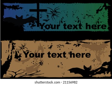 Grunge  banners with place for your text