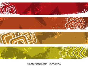 grunge banners place your text here